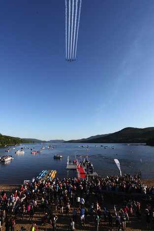 2012 Ironman 70.3 Mont-Tremblant - just prior to the start of the race
