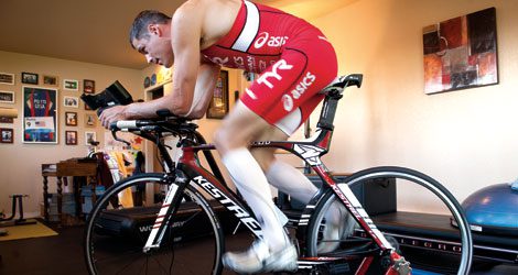 Bike Trainer Fitness Testing - Andy Potts training at home