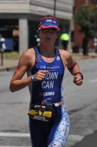 Brooke Brown on her way to 2nd place Ironman Louisville 2013. 
