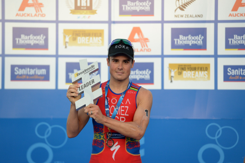 Credit: Delly Carr/ITU / Gomez at the 2014 ITU World Triathlon Auckland