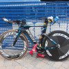 Another sign that Triathletes have taken over the town of Tremblant? Tricked out, multi thousand dollars race bike left unattended all over the place.