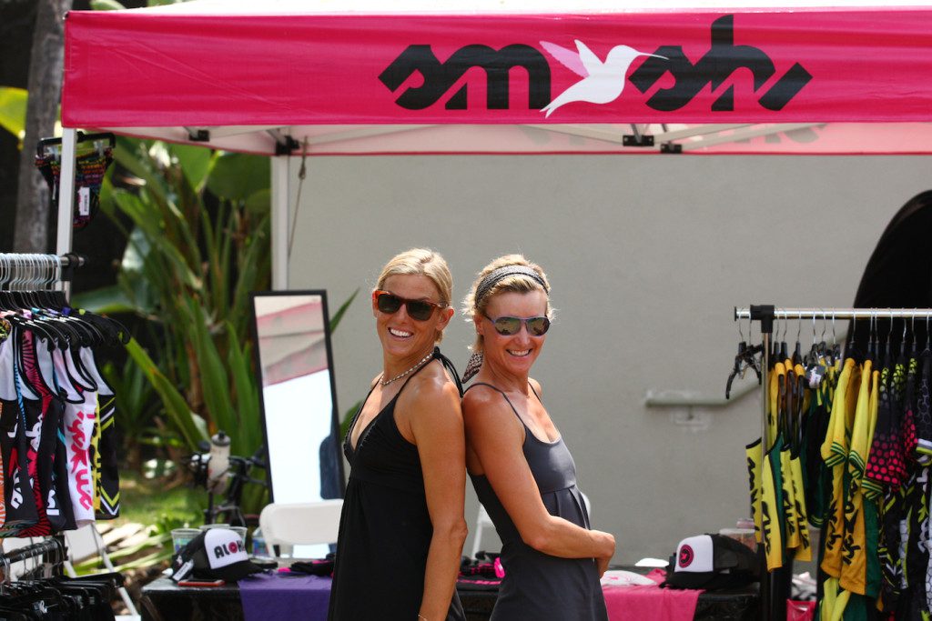 Hillary Biscay and Michele from Smash also showing off great new gear. Credit: Jordan Bryden