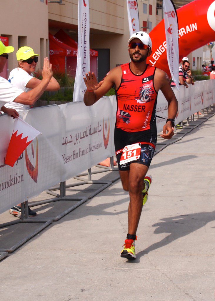  Shaikh Nasser the benefactor of the race in the finish chute with a strong time of 4:21:11.