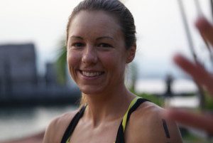 Angela Naeth prepares for her first race at the Ironman World Championship in Kailua-Kona, Hawaii.