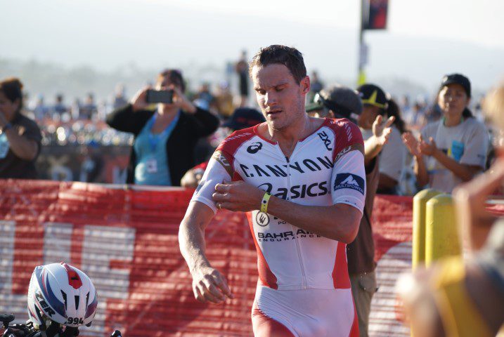 Jan Frodeno put his stamp on the race from the start of the swim, and took a commanding lead early in the bike. 