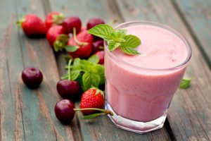 Strawberry fruit drink