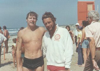 Jack Johnstone (left) and triathlon friend Bill Phllips. Credit: www.triathlonhistory.com