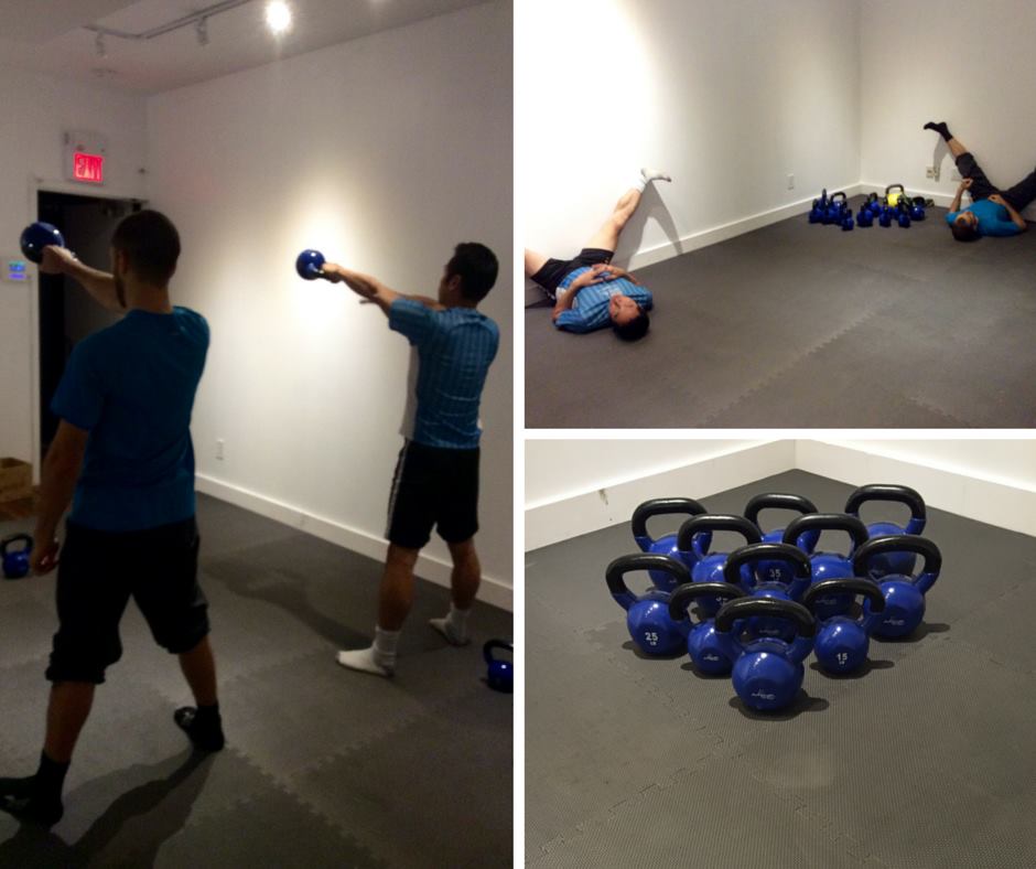 Everson's athletes strength training at X3 Training Lab in Toronto