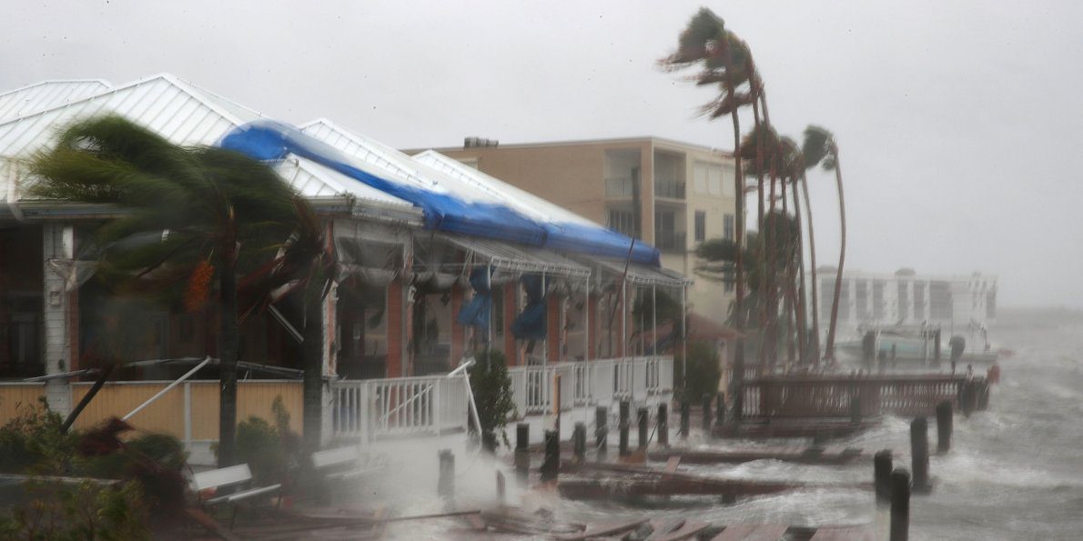 An image from Hurricane Matthew in North Carolina  on October 9th, 2016.