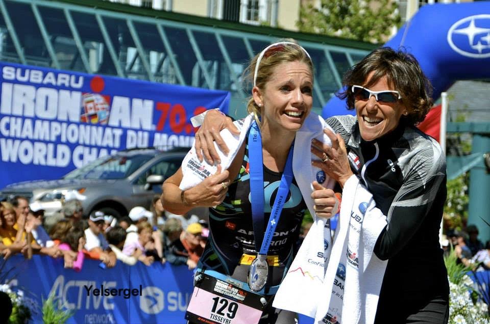 Tissyre and Bentley at the 2014 Ironman 70.3 World Championship in Mont-Tremblant.