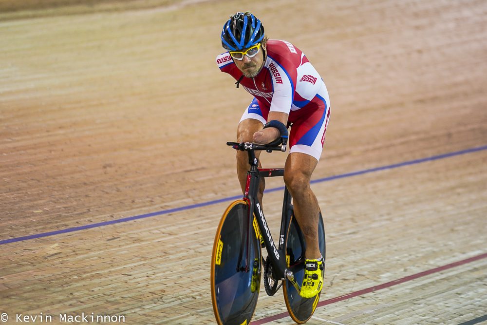 Paracyclist Ivan Ermakov from Russia competes at the UCI Para Cycling World Championships.